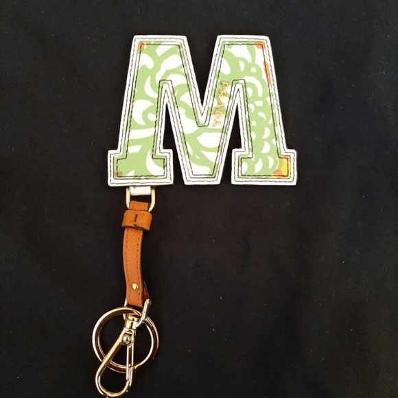 Prada leather letter keychain - Picture 2 of 4